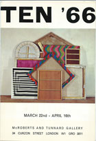 Jeffrey Steele artist exhibition catalogue cover Ten 66 McRoberts & Tunnard 1966
