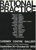 Jeffrey Steele artist exhibition catalogue cover Rational Practice University of Sussex 1978