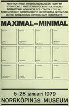 Jeffrey Steele artist exhibition catalogue cover Maximal-Minimal Helsinki 1979