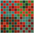 Jeffrey Steele painting First Set of Four Chromatic Oppositions in a System of Rotation 1974